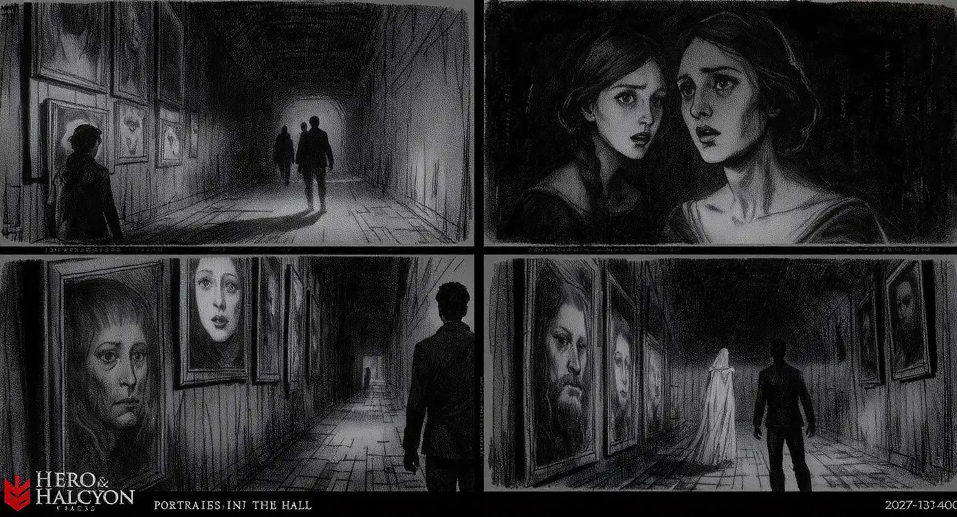 Concept board — Portraits in the Hall