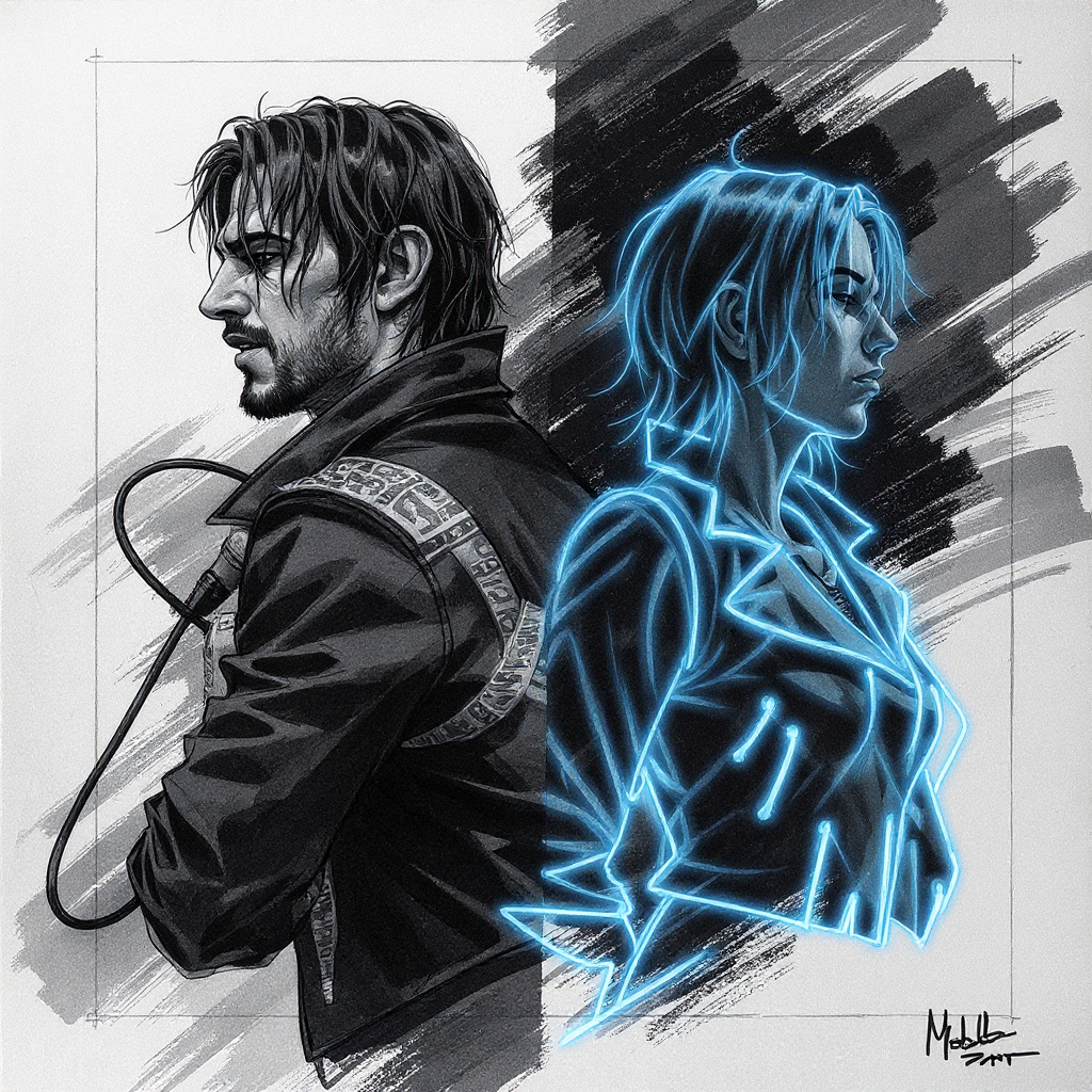 Ink wash and neon — back to back