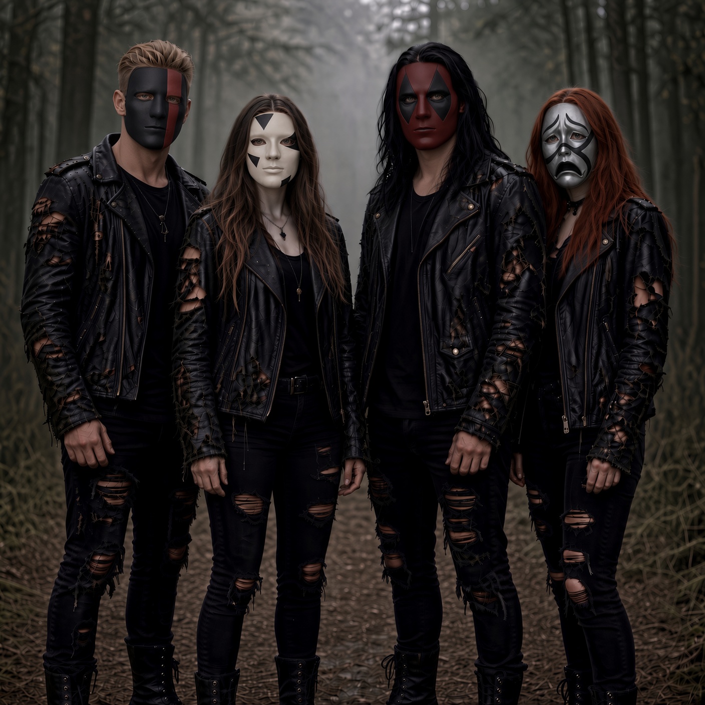 Cadence/guitar. Melody/Drums, Tempo/Bass, Tragedy/Harsh Vocals