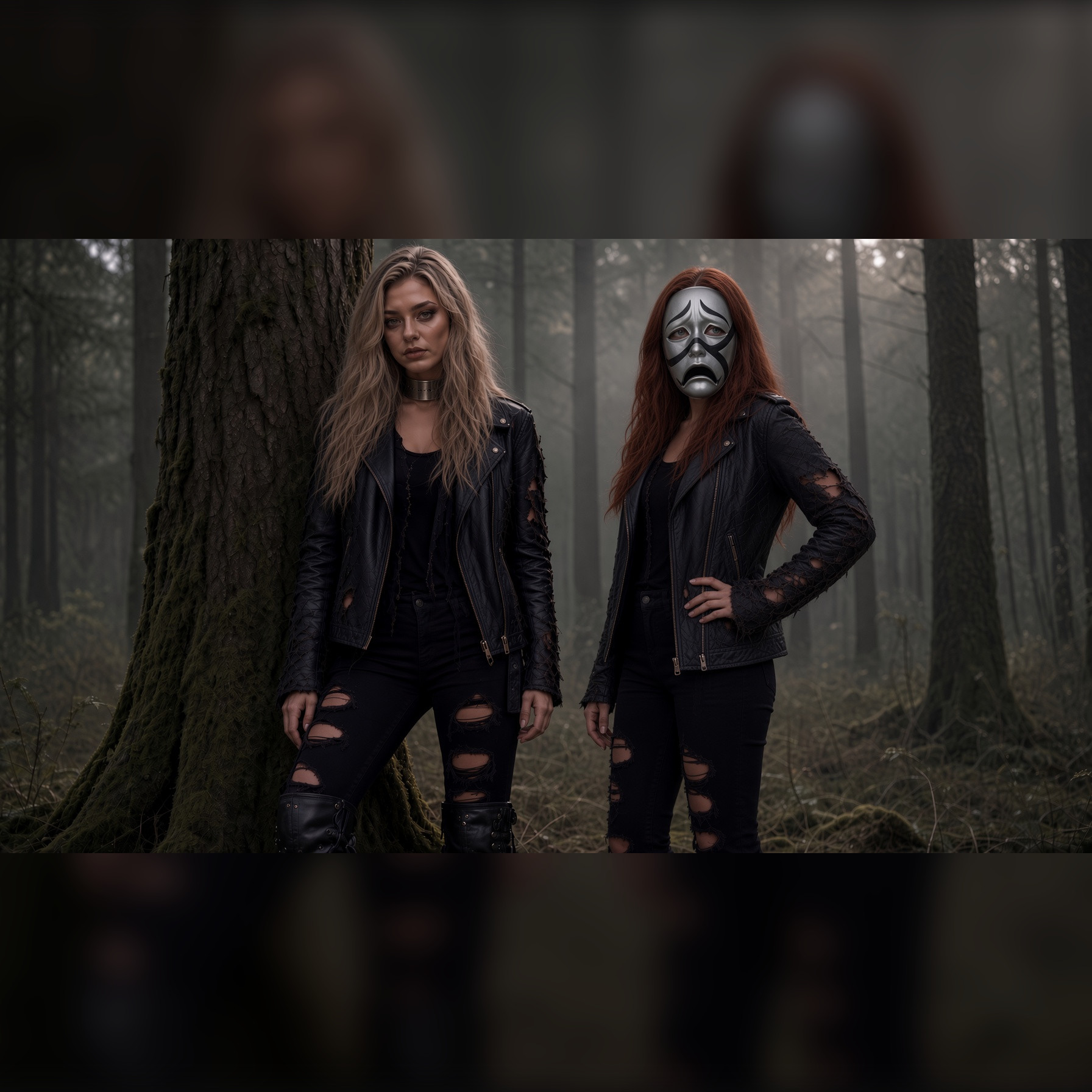 The two voices that make She Screams in Stereo.